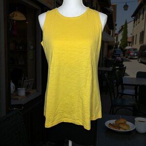 Escape Habitat Clothes Women’s Size S Cotton Yellow Oversized Tank Top Workout